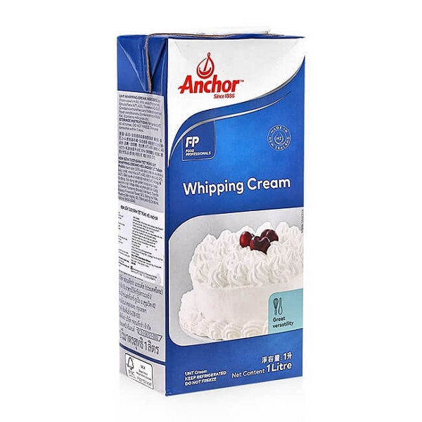 Whipping cream được sử dụng khá phổ biến 